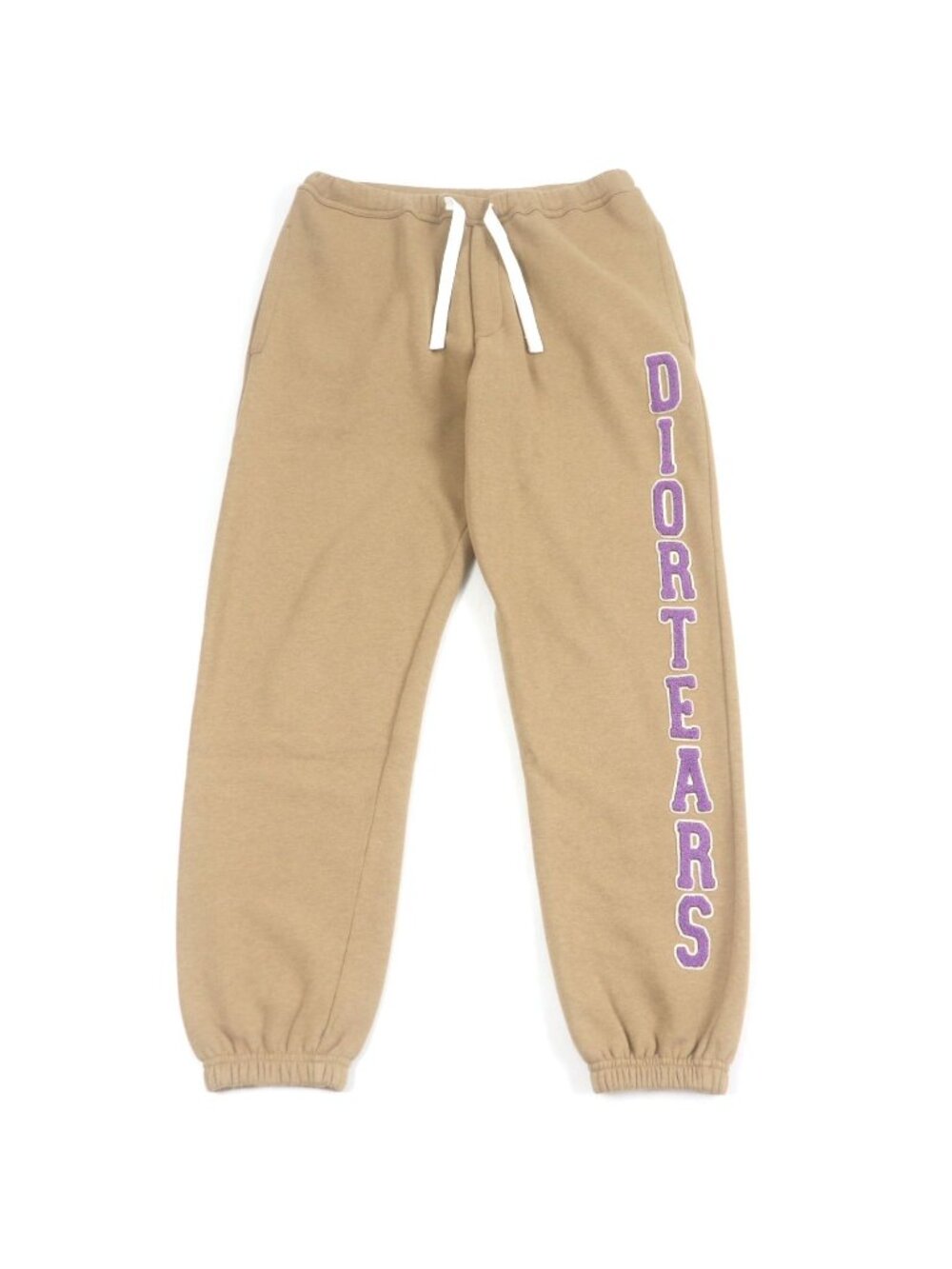 Dior Denim Tears Homme Logo Patch Sweatpants Beige Pants